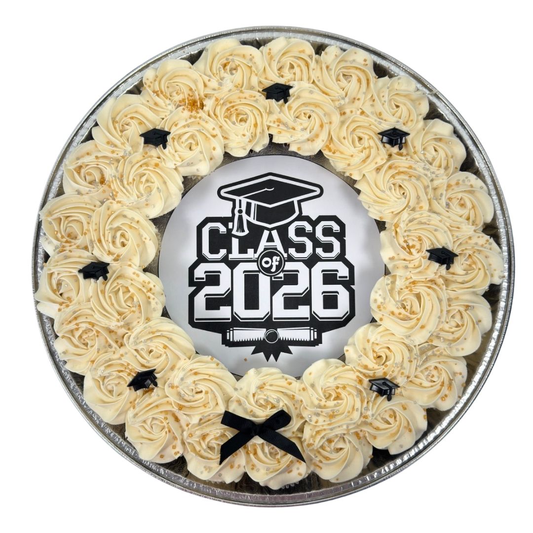 Grad Mini Cupcake Wreath