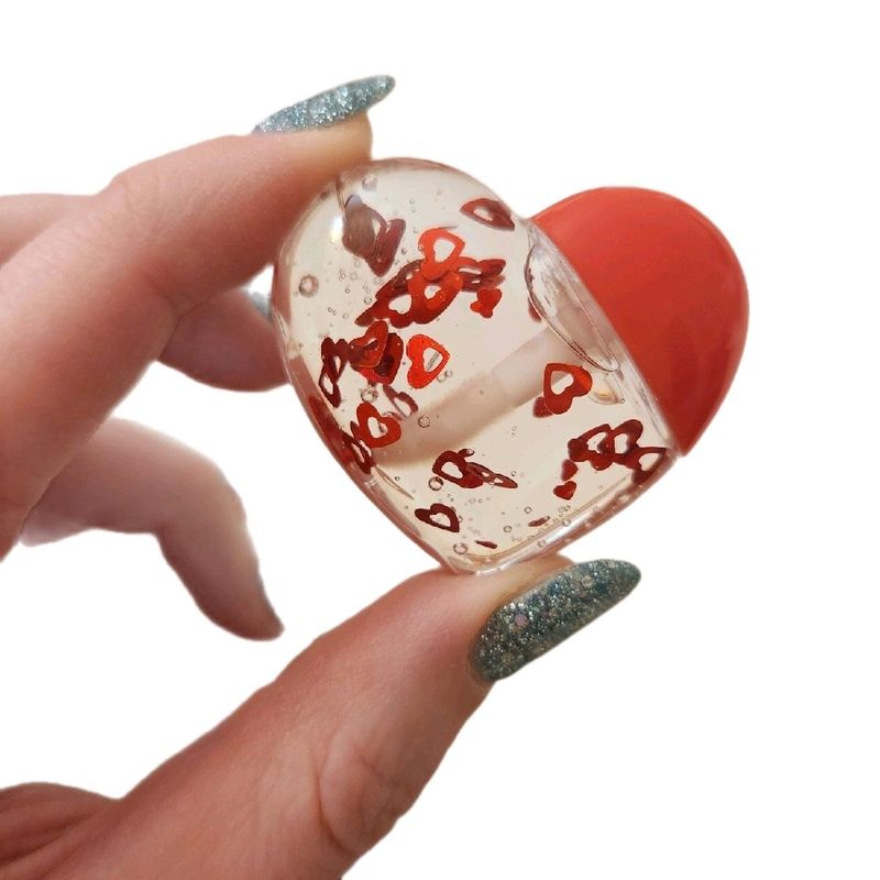 Cherry hearts valentines day lip gloss