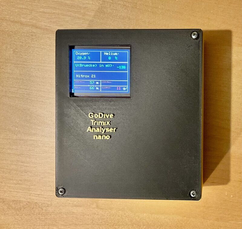 Trimix Analyser - 2.4 Trimix Analyser - 2.4" Farbdisplay - Bausatz