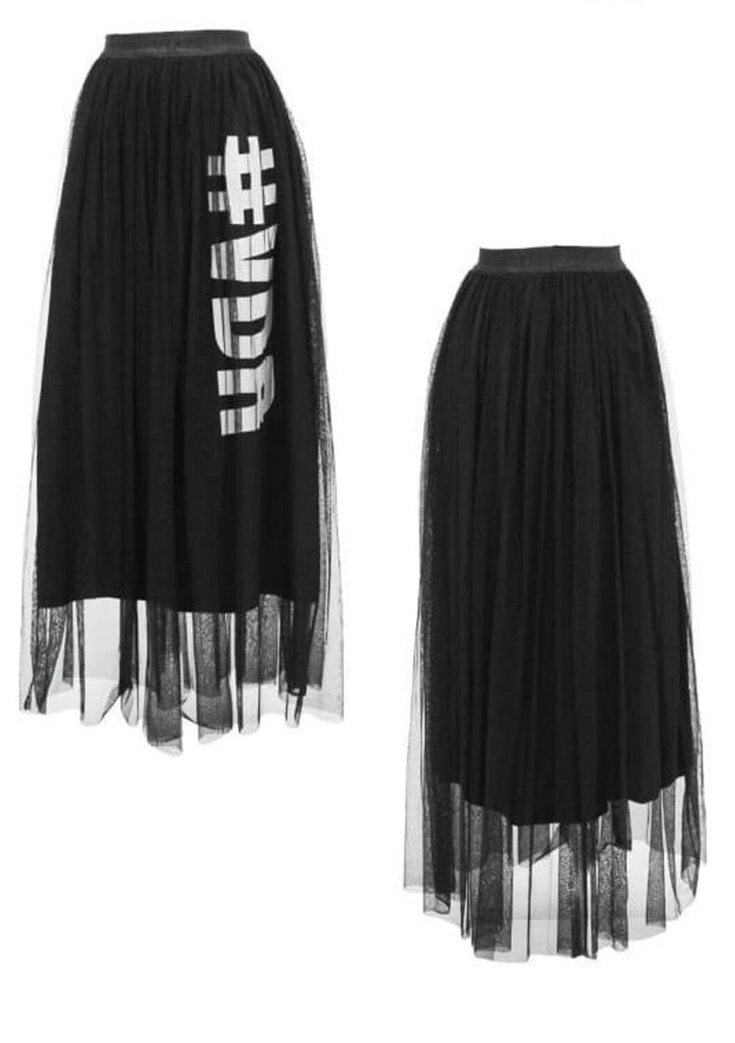 Printed skirt.