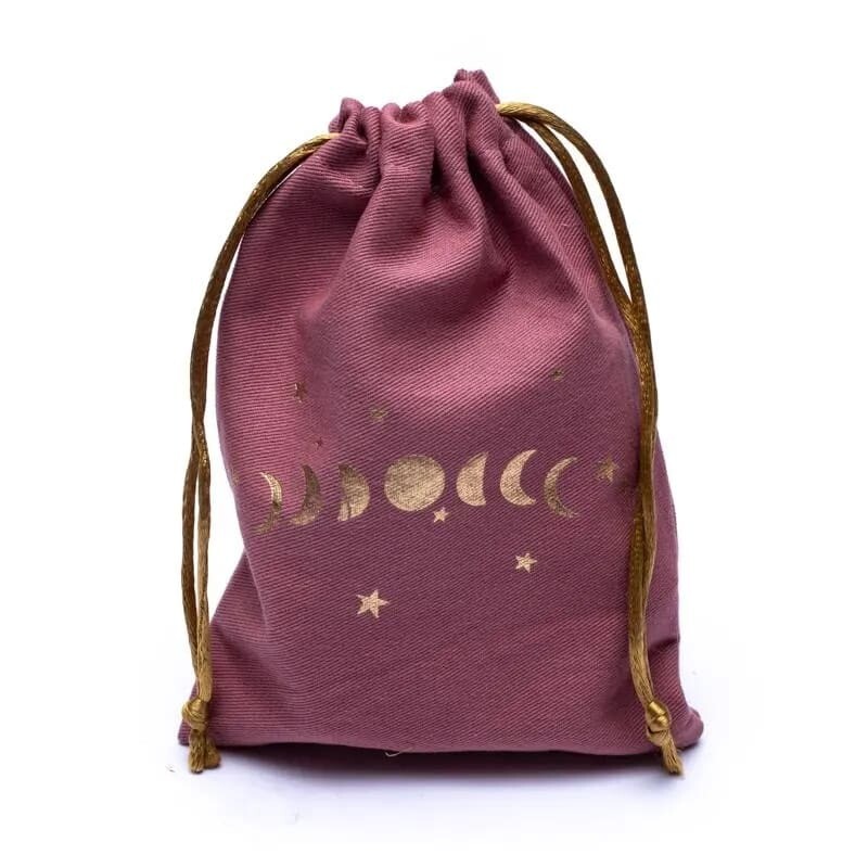 Baumwolltasche mit Mondphasen pink Baumwolltasche mit Mondphasen pink