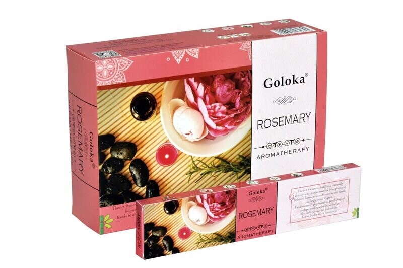 Goloka Aromatherapy Rosemary (Rosmarin) Räucherstäbchen Goloka Aromatherapy Rosemary (Rosmarin) Räucherstäbchen