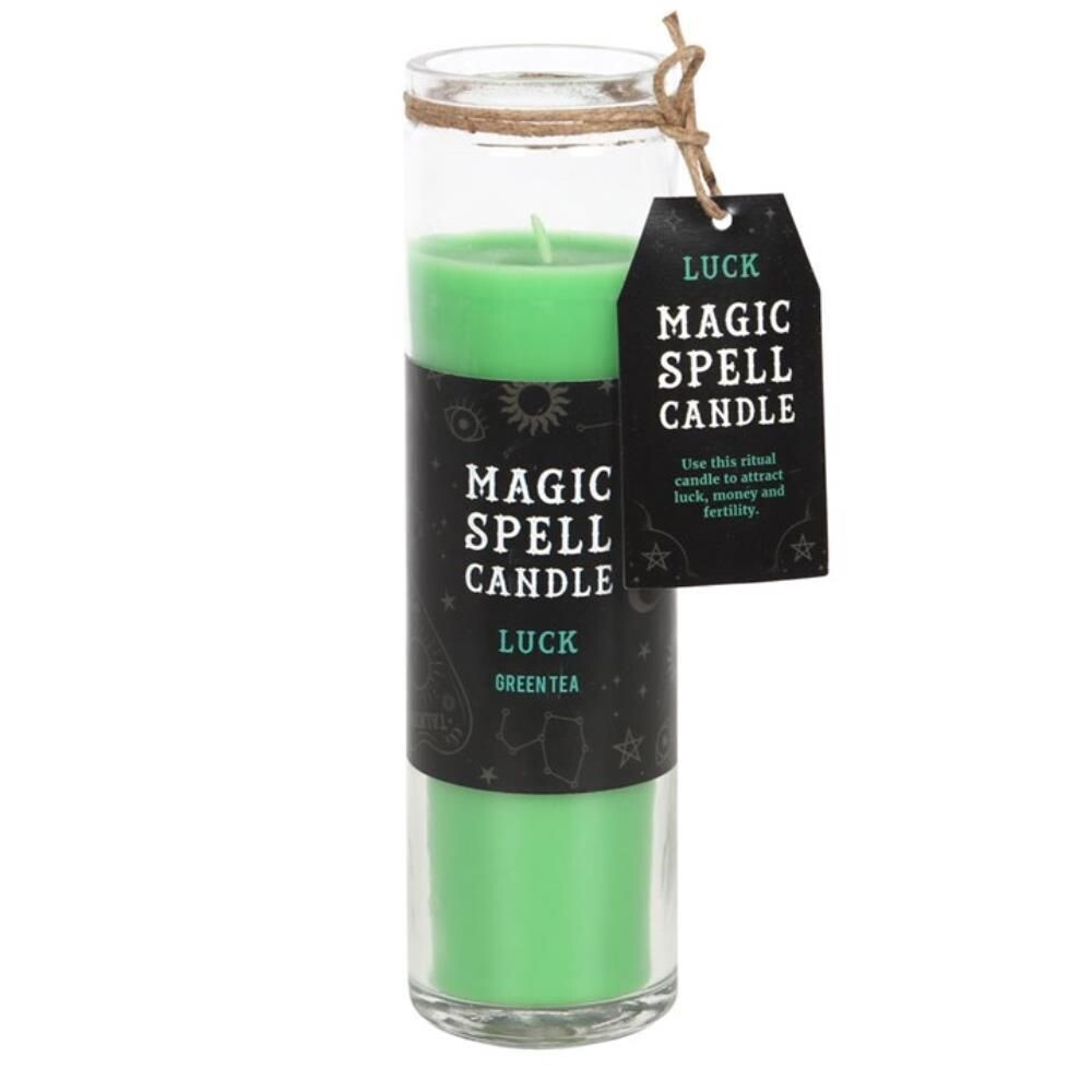 SPELL Tube Candle "LUCK - GREEN TEA"