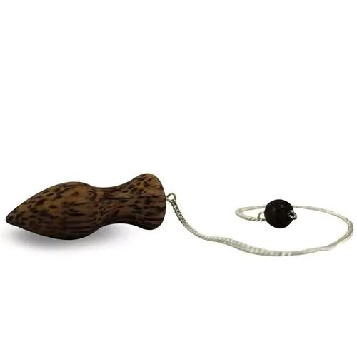 Kokosnussholz Pendel 23 cm mit Kette Kokosnussholz Pendel 23 cm mit Kette