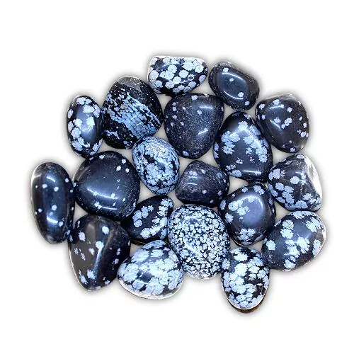 Schneeflockenobsidian Trommelsteine