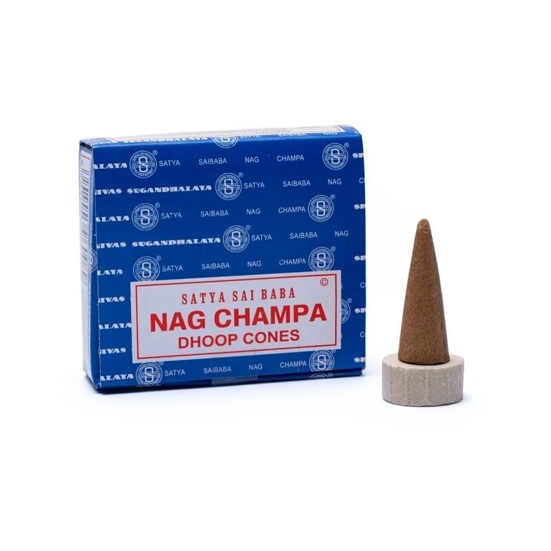 Satya Nag Champa Räucherkegel 20 Gramm Satya Nag Champa Räucherkegel 20 Gramm