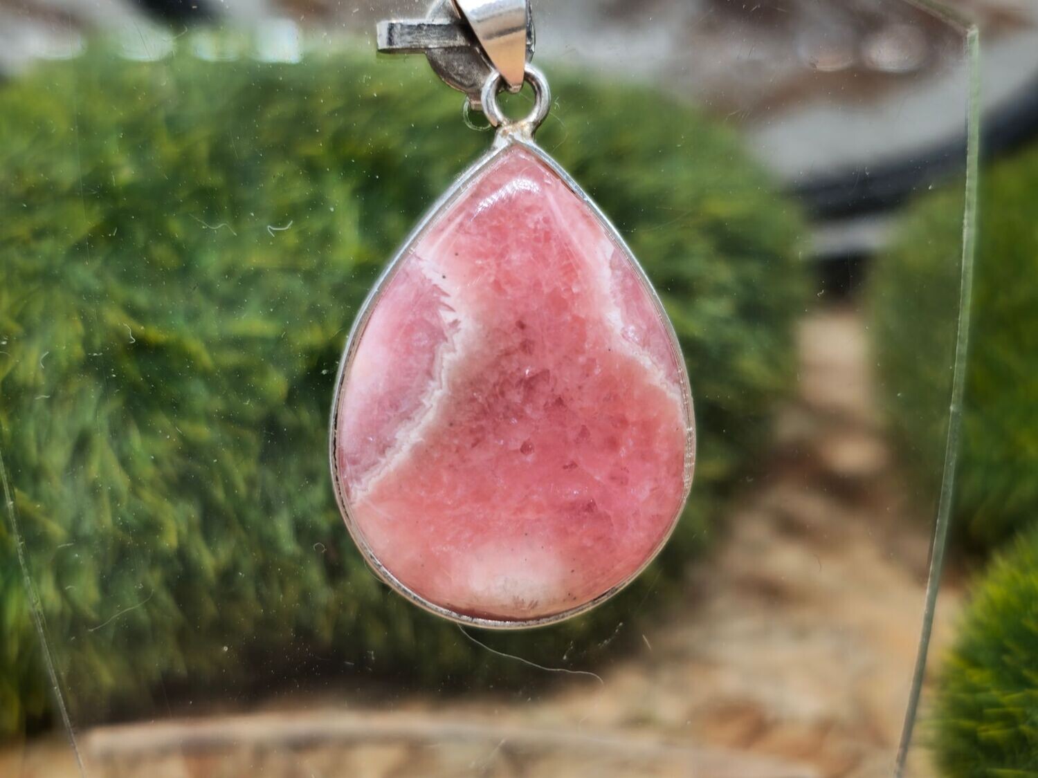 Rhodochrosit Cabochon in 925er SS