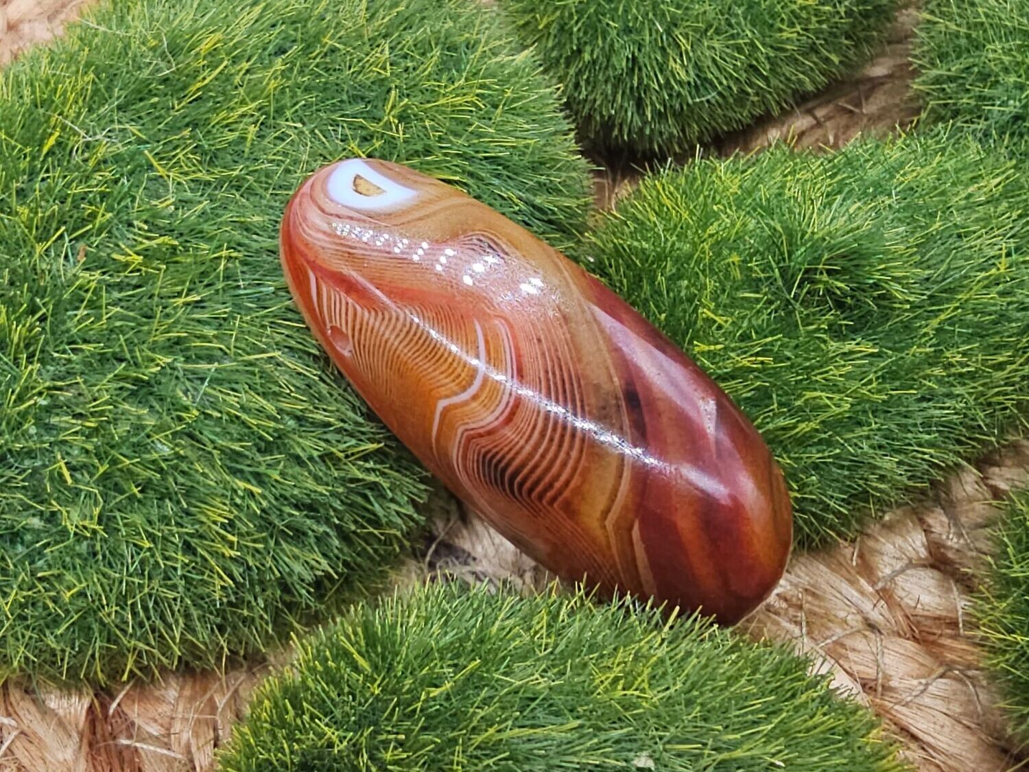 Karneol gebohrt Madagaskar