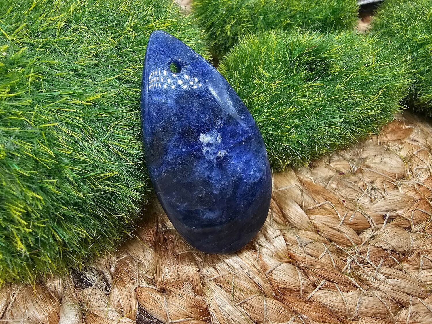 Sodalith gebohrt  Cabochon