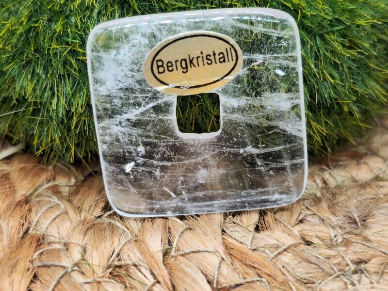 Bergkristall Donut "Eckig"