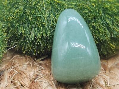 Aventurin Trommelstein gebohrt