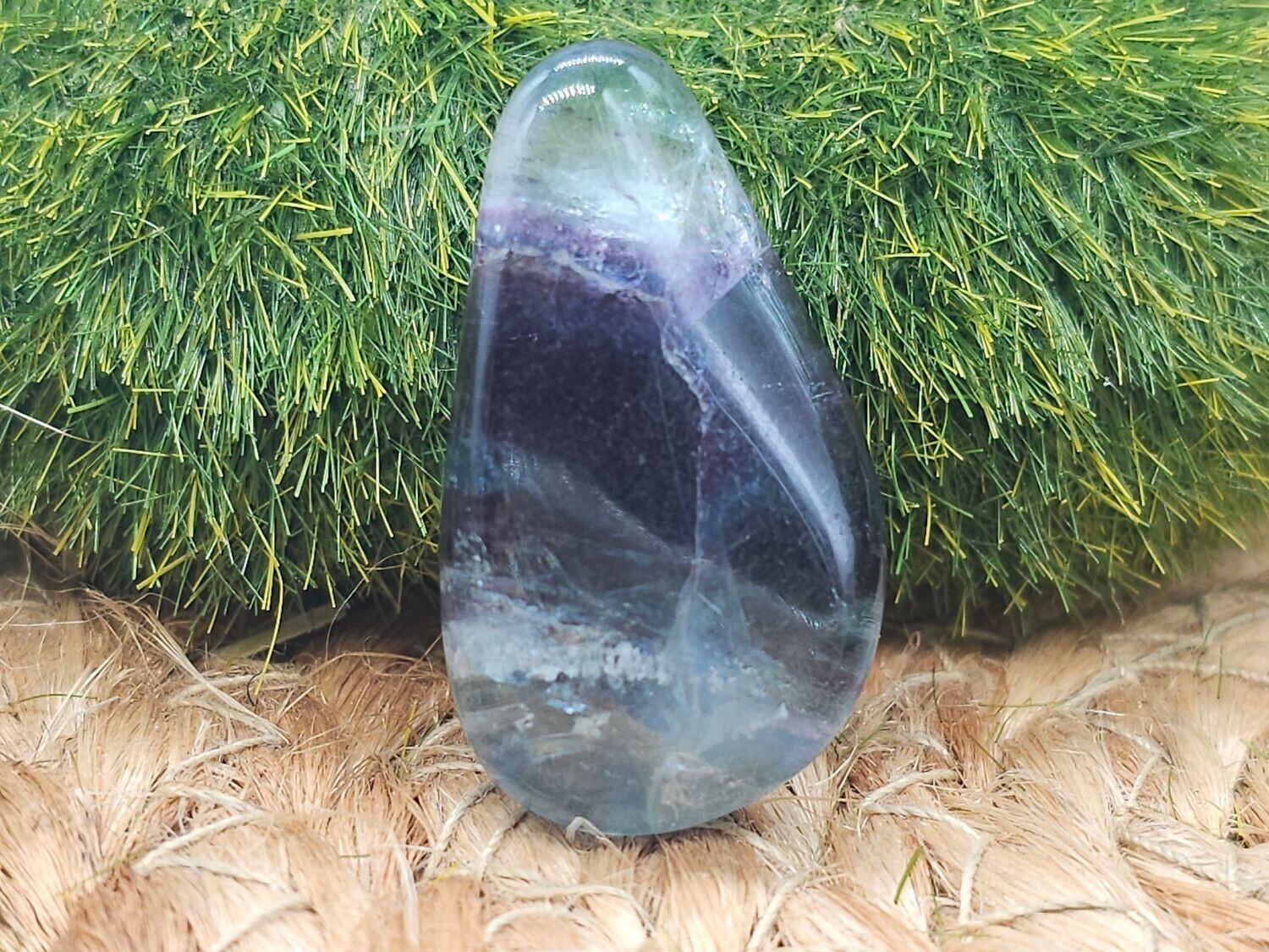 Fluorit Trommelstein  Handschmeichler