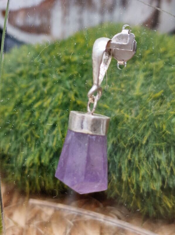 Amethyst in Silberfassung