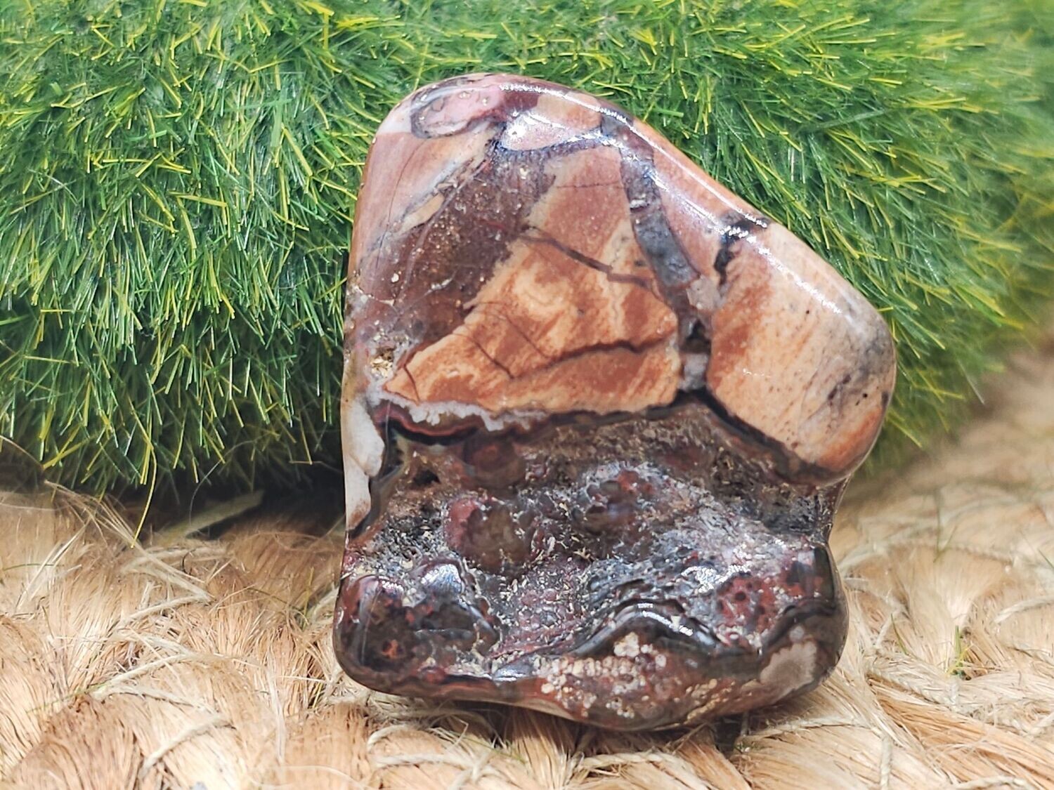 Sternachat Trommelstein gebohrt