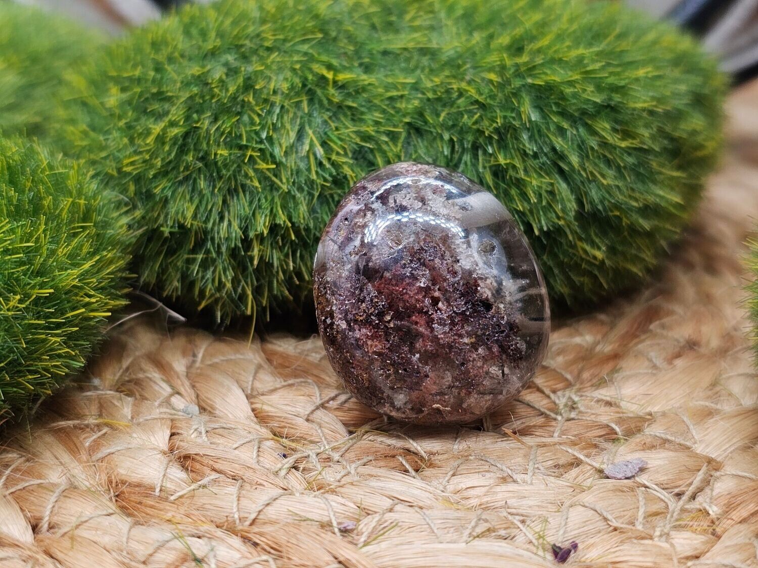 Lodolith Trommelstein gebohrt