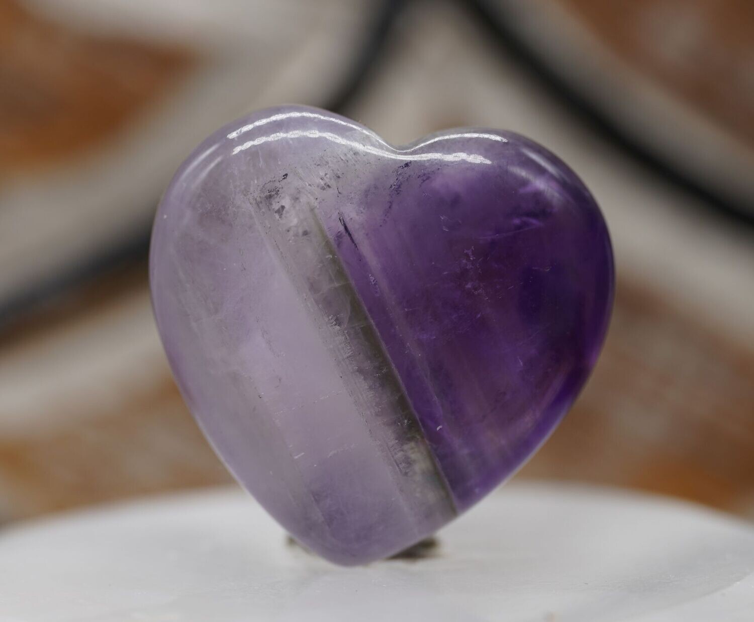 Amethyst Herz Handschmeichler 30 mm