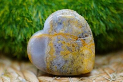 Crazy Laze Achat Herz gebohrt 30 mm