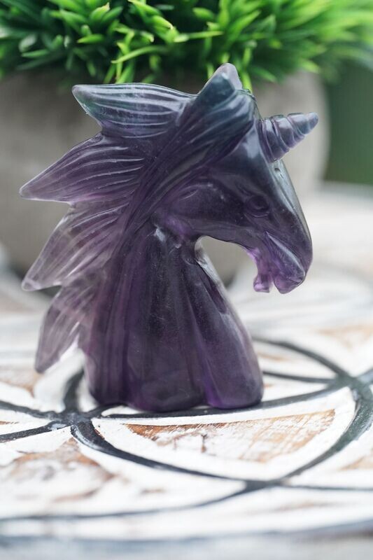 Fluorit Einhorn ca 7 cm - 1
