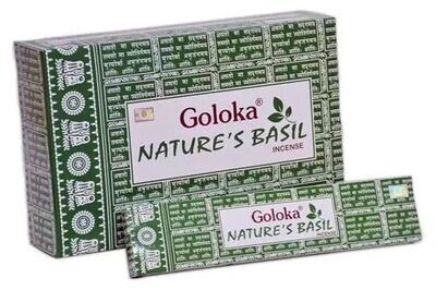 Goloka Nature´s Basil ( Basilikum )  Räucherstäbchen