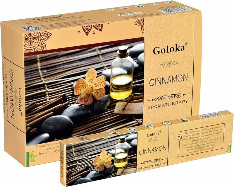 Goloka Aromatherapy Cinnamon (Zimt) Räucherstäbchen Goloka Aromatherapy Cinnamon (Zimt) Räucherstäbchen