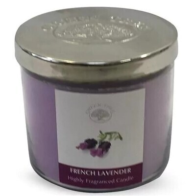 Green Tree Aromakerzen French Lavender ( Lavendel ) Duftkerze 400 Gramm