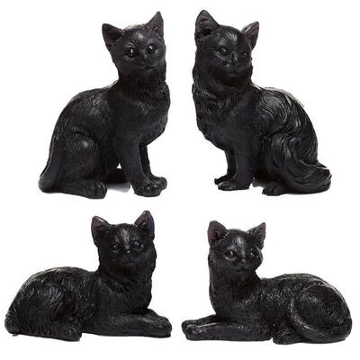 Schwarze Katzen Sammlerfiguren