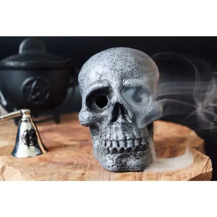 Räucherkegelhalter "Schädel / Totenkopf"