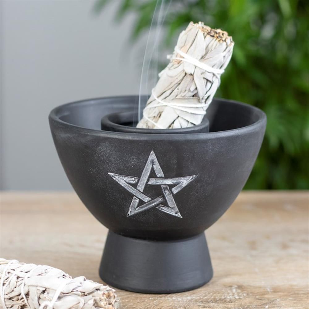 Räucherschale mit Pentagramm