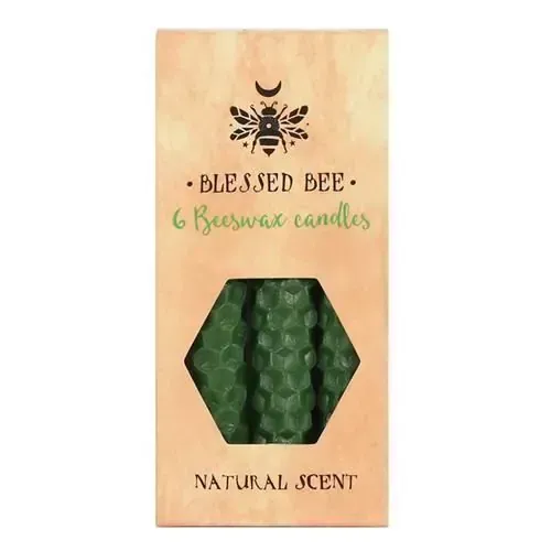 Grüne Bienenwachs Baumkerzen / Ritualkerzen