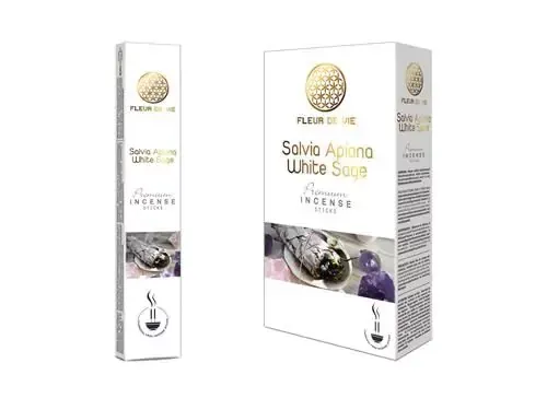 Fleur De Vie Räucherstäbchen "Salvia Apiana White Sage"