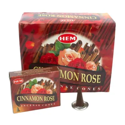 HEM Zimt Rose Räucherkegel