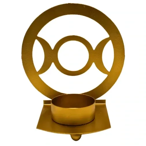 Teelichthalter Teelichthalter "Triple Moon" 10 x 11 cm - Gold