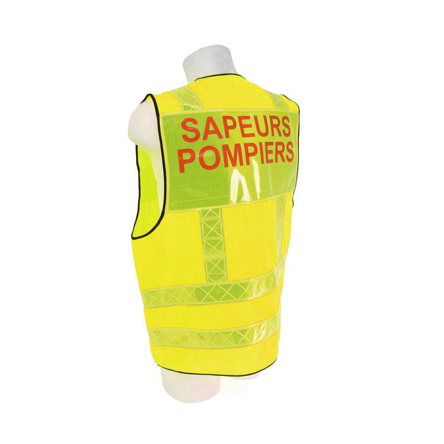 Gilet haute visibilité jaune FELIN Sapeurs-Pompiers DIMATEX