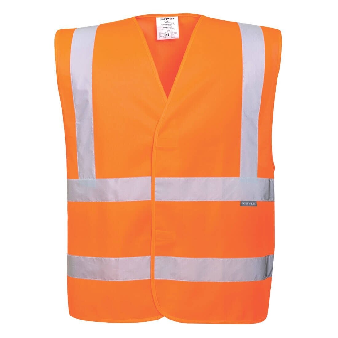Gilet Vest Eco haute-visibilité (pack de 10), Couleur: orange