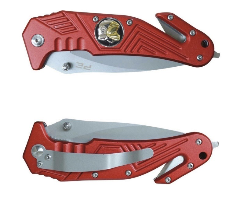 Couteau brise vitre coupe sangle sapeurs-pompiers