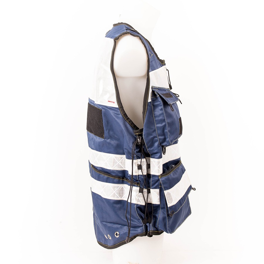 Gilet d'identification et d'intervention multipoches STAFF ACCESS bleu nuit  DIMATEX