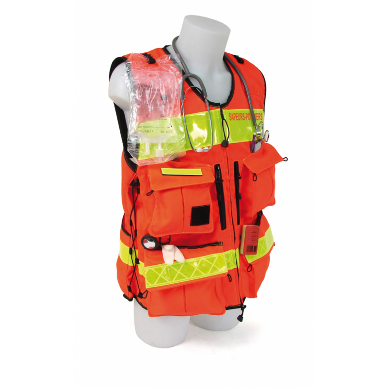 Gilet STAFF PREMIUM Rouge sapeurs-pompiers 