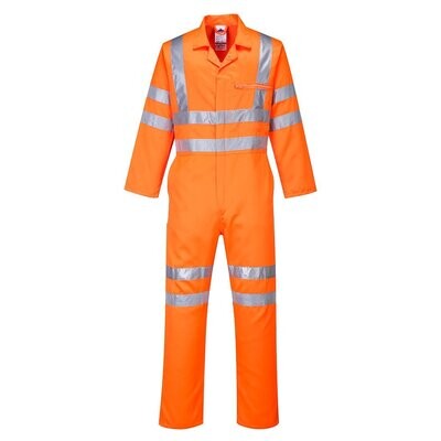 Combinaison haute visibilité Poly-coton RIS orange