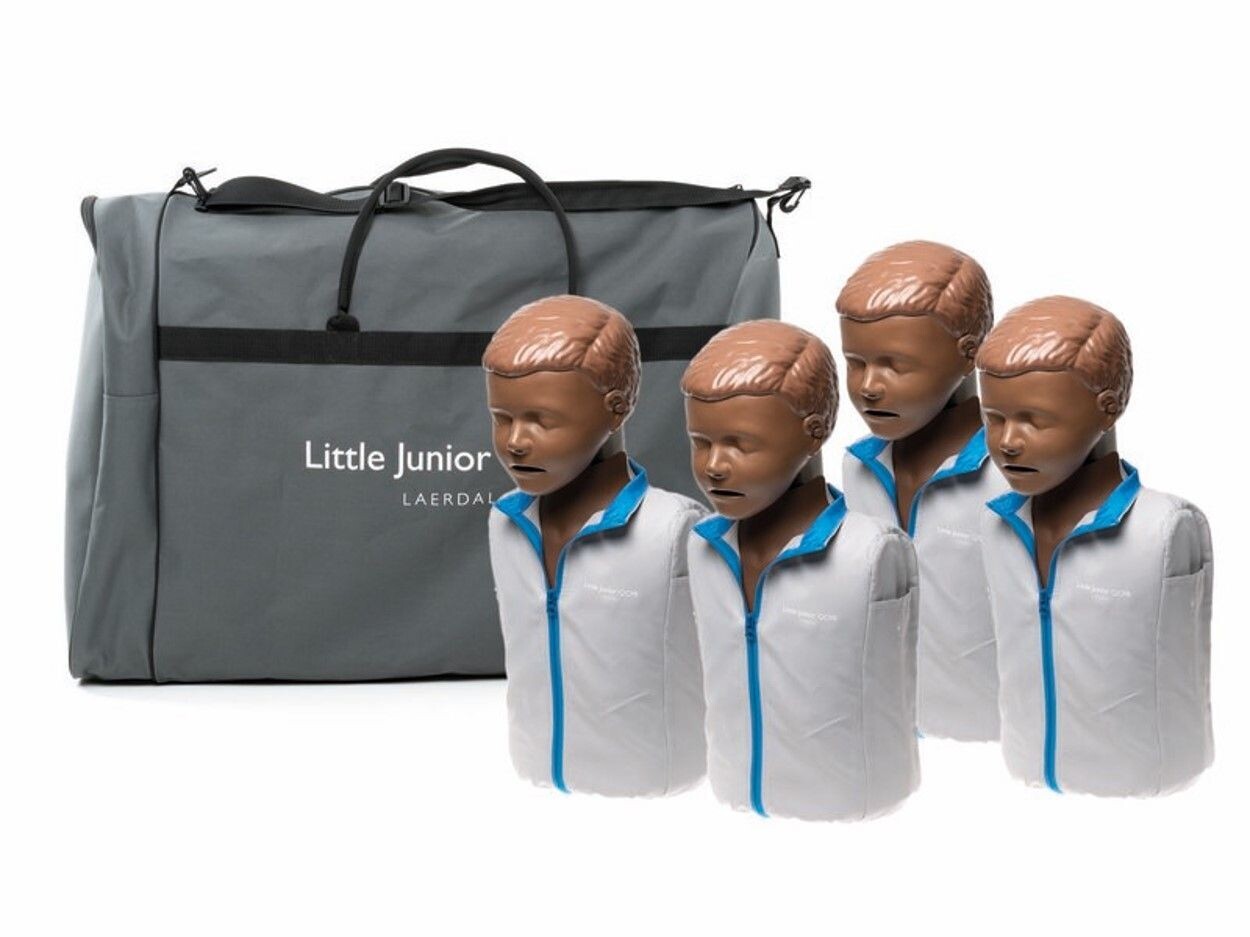 mannequins Little Junior QCPR Pack de 4 version peau noire LAERDAL