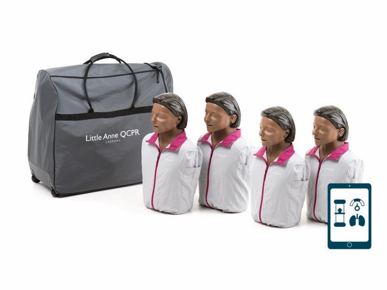 mannequins Pack de 4 Little Anne QCPR version peau noire LAERDAL