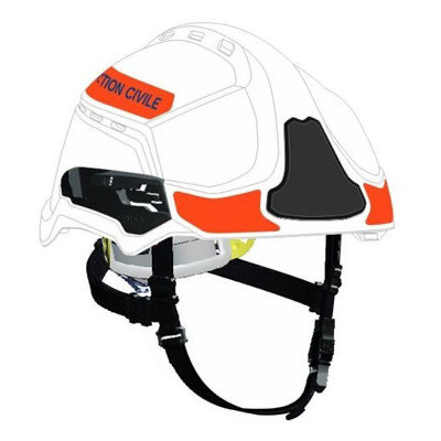 Casque F2XR blanc MSA - coque ventilée - signalisation protection civile - sans accessoires