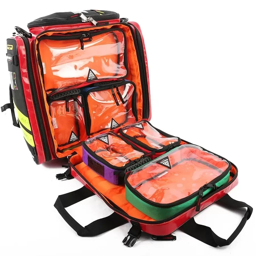 Sac de secours / urgence et d'intervention INTREPID PVC Rouge DIMATEX