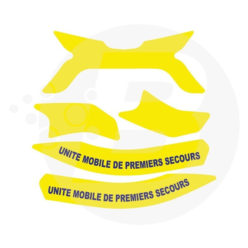 Bandes de signalisation UMPS casque F2XR  MSA