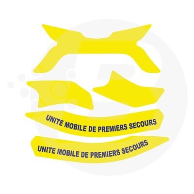 Bandes de signalisation UMPS casque F2XR  MSA