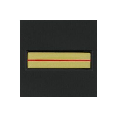 Grade / galon résine adjudant sapeurs-pompiers sur velcro