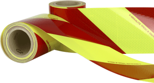 Kit balisage véhicule secours ou incendie adhésif - 2 rouleaux (D et G) de 9m - Classe 2