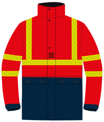 Veste de pluie haute visibilité Mathilde CODUPAL