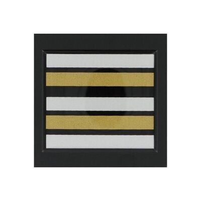 Grade / galon résine lieutenant-colonel gendarme sur velcro