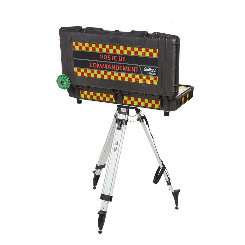 Malette poste de commandement GOC avec tripode - tableau vierge  COURANT