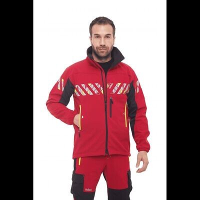 Veste softshell rescue ARK rouge COURANT